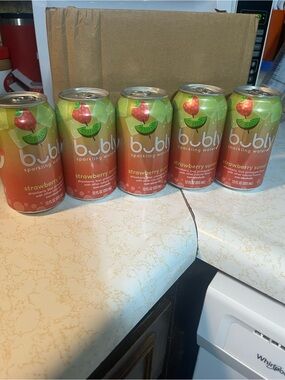 Bubly Strawberry Sunset Sparkling Water - 5 Cans